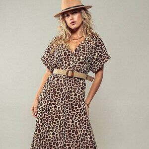Safari Crusader Belted Midi